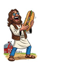 Jesus Sandwhich Meme Template