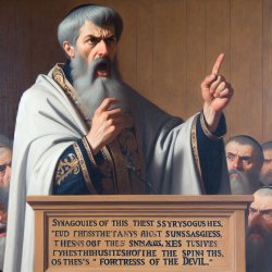 Chrysostom CALLED synagogues ‘fortresses of the devil’ Meme Template