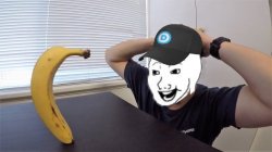 Talking Banana and Shitlib Meme Template