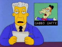 Kent Brockman Gabbo Meme Template