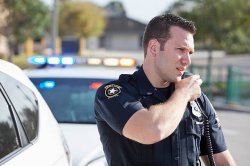 police officer radio call Meme Template