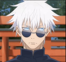 Gojo annoyed no text template Meme Template
