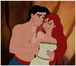 ariel x eric Meme Template
