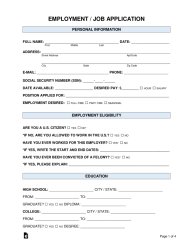 Employment application Meme Template