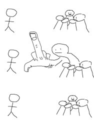 Guy from the Crowd middle finger Meme Template