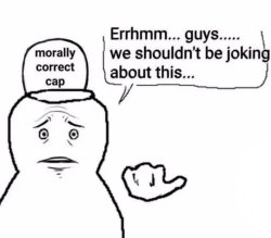morally correct cap Meme Template