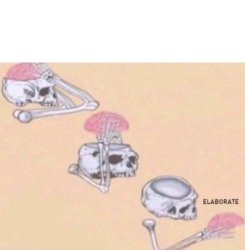 Elaborate, brain Meme Template