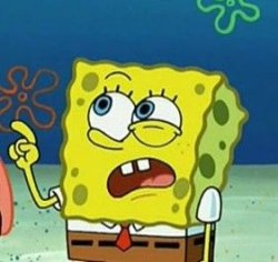 Spongebob raising finger Meme Template