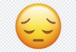 Non-Transparent sad face Meme Template