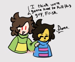 I think we’re gonna have to kill this guy, Frisk (V2) Meme Template