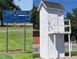 Two story outhouse Meme Template