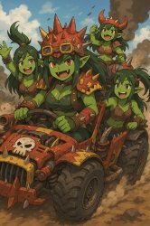 Ork girls just having fun Meme Template