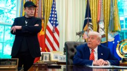 Trump and Musk in Oval Office Meme Template