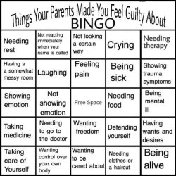 Things your parents made you feel guilty about Meme Template