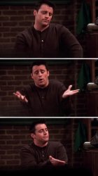 joey torn between food and girls Meme Template