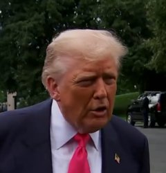 Old Trump talking to reporters Meme Template