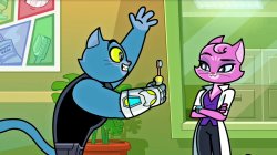 Claw Showing a Toothbrush To Purrnelope Meme Template