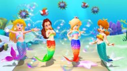mario mermaids Meme Template