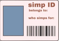 Simp ID Card Meme Template