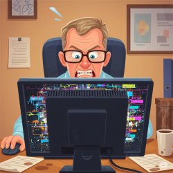 Frustrated IT Guy Meme Template