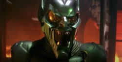 Green Goblin Fire background Meme Template