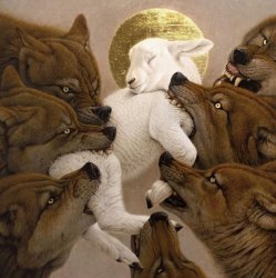wolfs vs sheep Meme Template