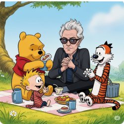 pooh walken calvin hobbes Meme Template