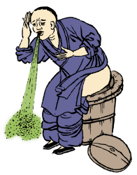 Puking while pooping Meme Template