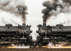 trains running into each other Meme Template