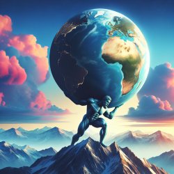 Man carrying the world Meme Template