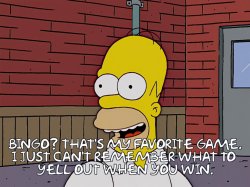 Homer Simpson Bingo Quote Meme Template