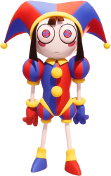 Pomni pose Meme Template