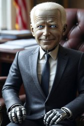 Joe Biden robot president. Meme Template