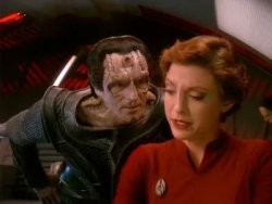 Dukat annoying Major Kira Meme Template
