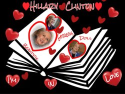 Hillary Heart Throb.I'm in Love Meme Template