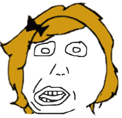 Derpina Blonde HerpDerp Meme Template