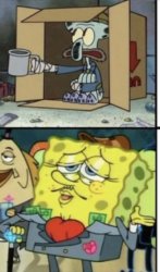 Rich bob sponge Meme Template
