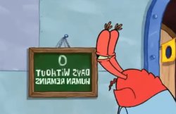 Mr crabs sign Meme Template