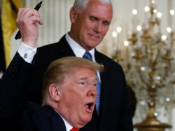 Trump Holding Sharpie Meme Template