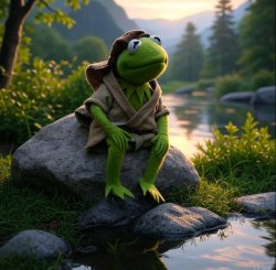 Kermit the Hermit Meme Template