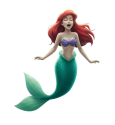 ariel singing Meme Template