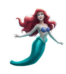 redhead mermaid Meme Template