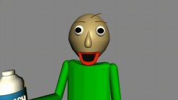 Baldi bleaching his eyes Meme Template