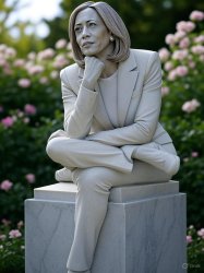 Kamala Harris thinker Meme Template