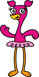 Anabella the flamingo Meme Template