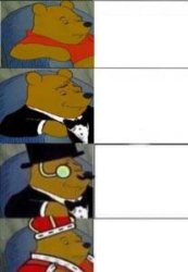 pooh 4x tier Meme Template