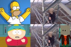 South Park vs. Simpsons Meme Template