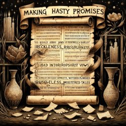 Old Testament Warning The Folly of Hasty Promises Meme Template