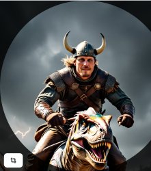Viking dino Meme Template