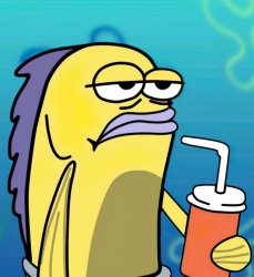 spongebob bored fish Meme Template